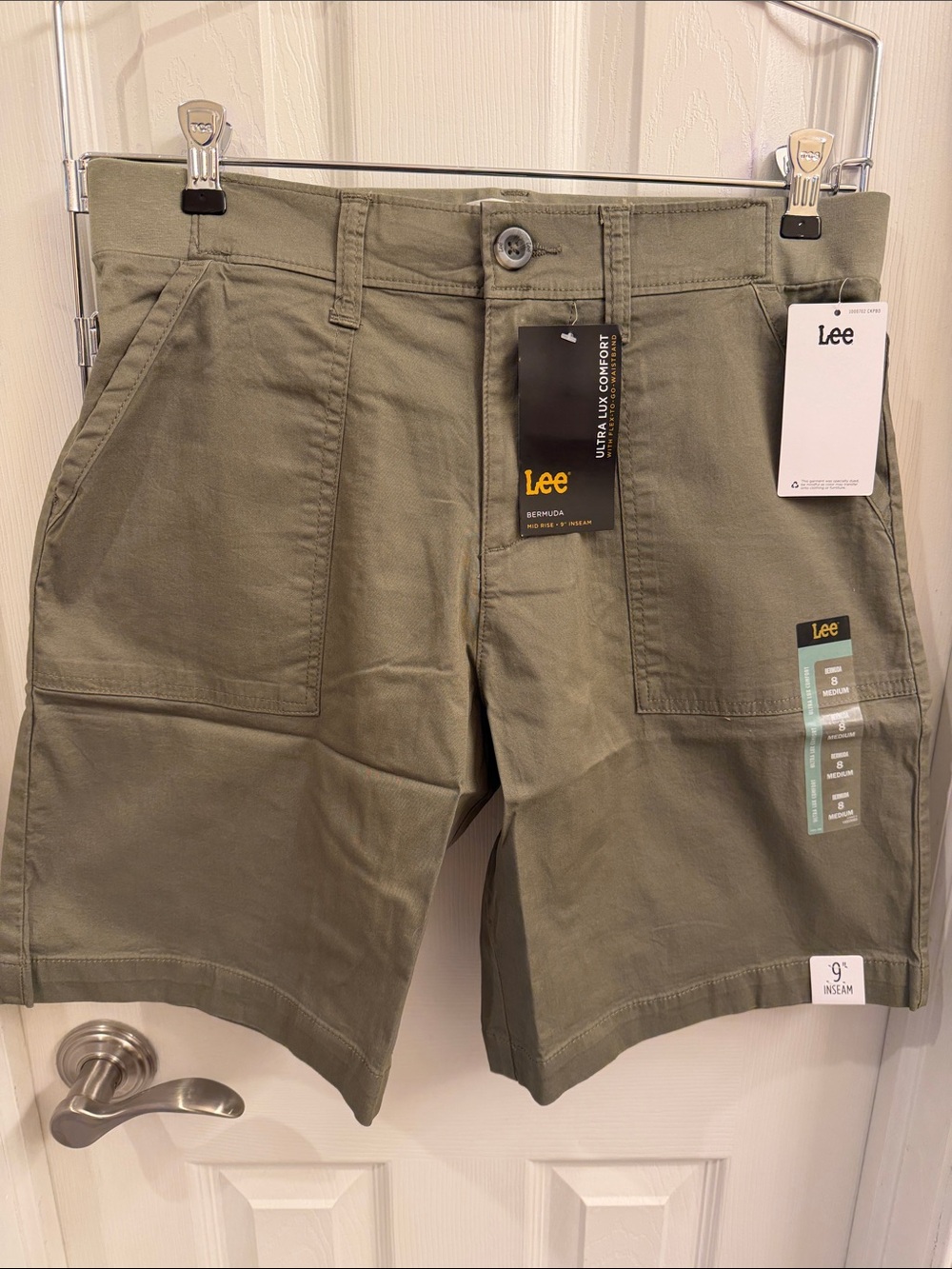 Lee Olive Green Women's Bermuda Shorts
